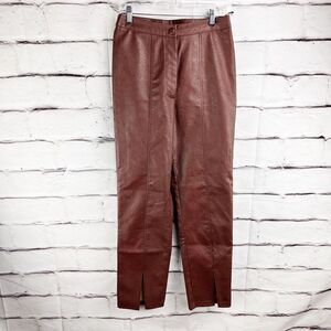 Nasty Gal faux leather pants high waisted 6